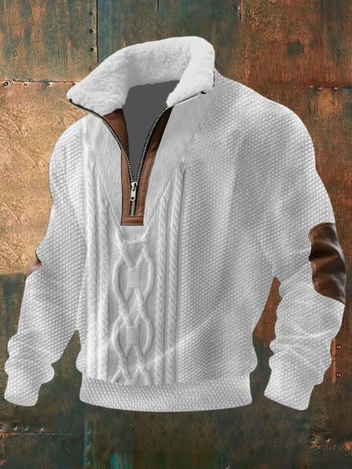 VANASTENMODE™ | RITSHIRT MET HOOGE KRAAG EN VOERING