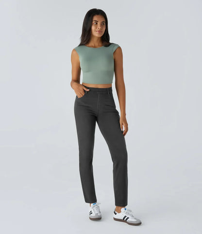 RAFFAELLA | Hoge Taille Ultra Comfortabele Broek met Casual Chic Stijl