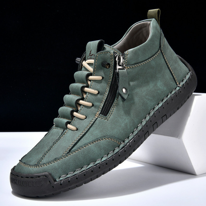 Christian™ | Nubuckleder Schoenen met Rits voor Mannen