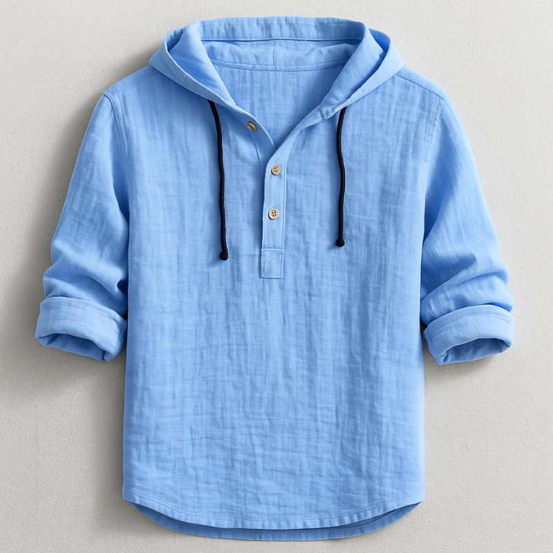 TIJNO | Casual Overhemd met Capuchon voor Heren Comfort & Stijlvolle Veelzijdigheid