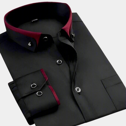 Daan™ | Ademend en kreukarm herenshirt voor werk en vrije tijd