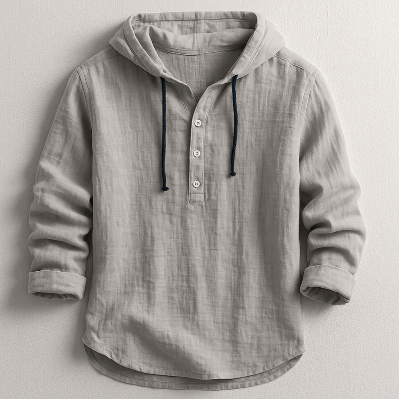 TIJNO | Casual Overhemd met Capuchon voor Heren Comfort & Stijlvolle Veelzijdigheid