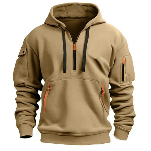 ENZO | Heren Hoodie met Warm Comfort en Stijlvol Functioneel Design.