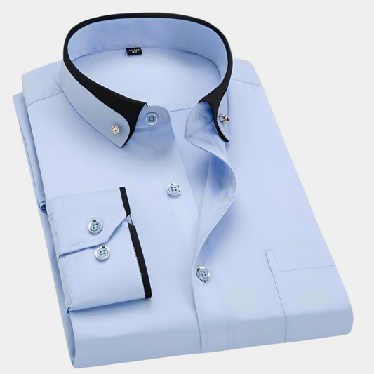 Daan™ | Ademend en kreukarm herenshirt voor werk en vrije tijd