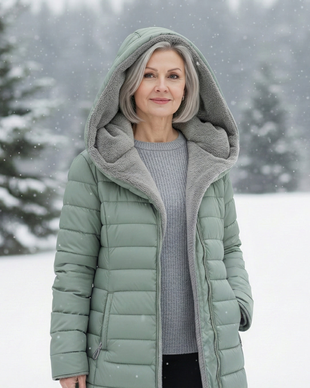 Clair | Pufferjas gevoerd met fleece