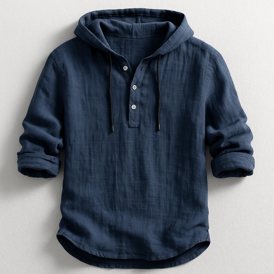 TIJNO | Casual Overhemd met Capuchon voor Heren Comfort & Stijlvolle Veelzijdigheid