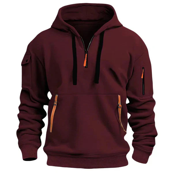 ENZO | Heren Hoodie met Warm Comfort en Stijlvol Functioneel Design.