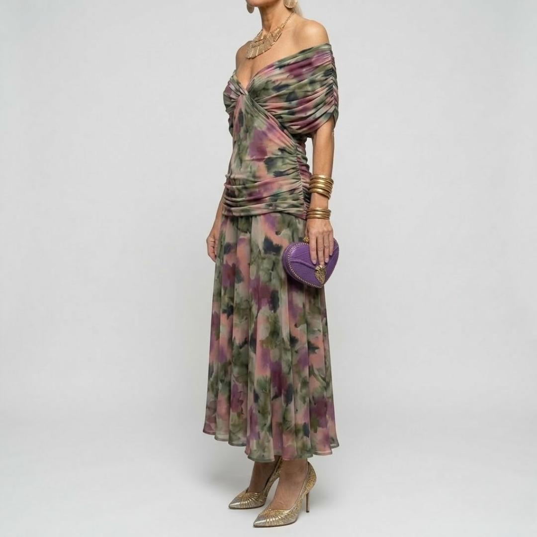 ISABELLA | Elegante Maxi-jurk met Flatterende Taille en Tijdloze Klasse