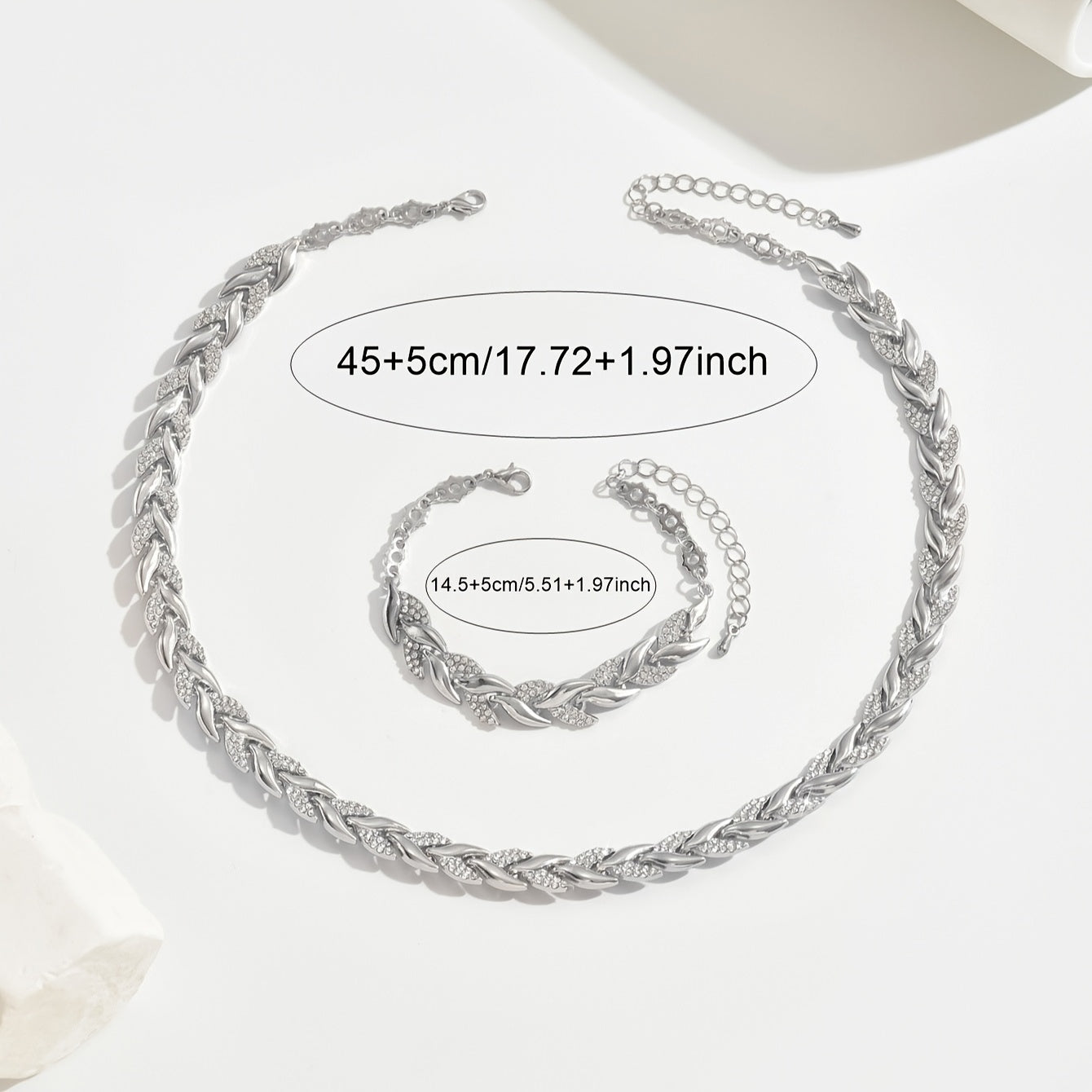 Claudine™ | Handgemaakte visstaart hanger en armband