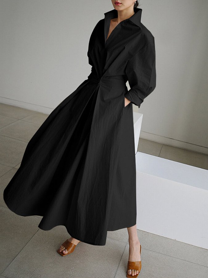 ÉLÉONORE | Lange Elegante Jurk voor een Tijdloze en Verfijnde Stijl