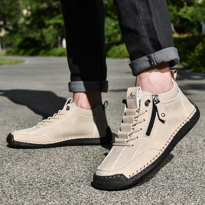 Christian™ | Nubuckleder Schoenen met Rits voor Mannen