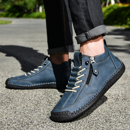 Christian™ | Nubuckleder Schoenen met Rits voor Mannen
