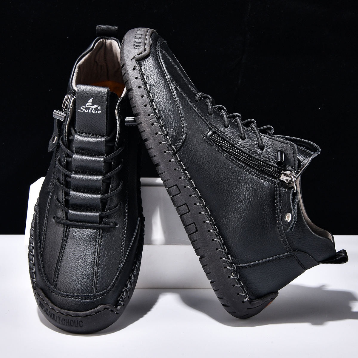 Christian™ | Nubuckleder Schoenen met Rits voor Mannen