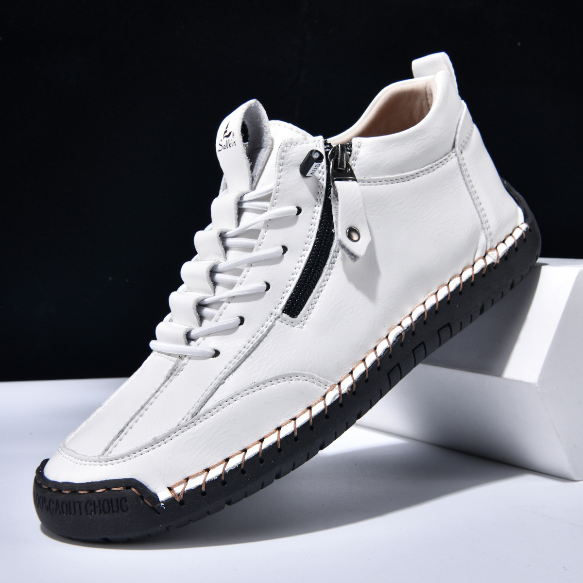Christian™ | Nubuckleder Schoenen met Rits voor Mannen