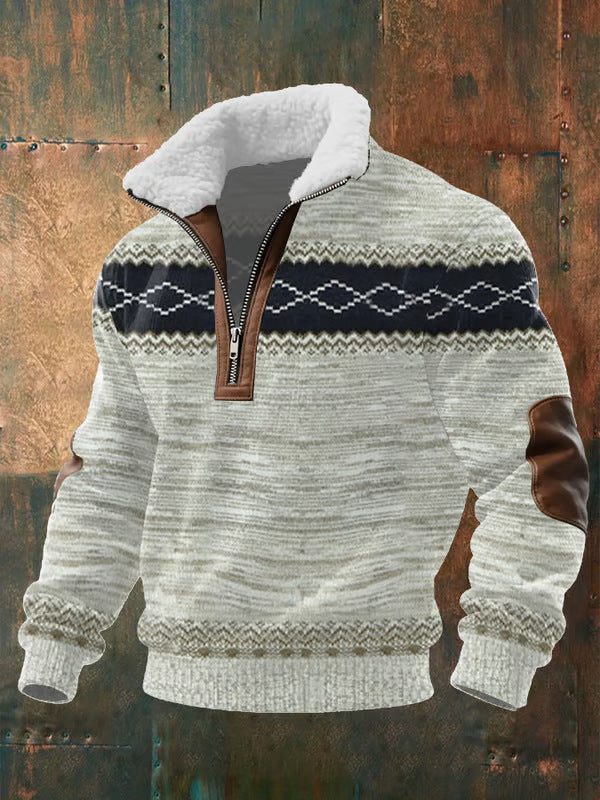 VANASTENMODE™ | RITSSWEATER MET HOOGE Kraag EN VOERING | RITSSWEATER MET HOOGE Kraag EN VOERING