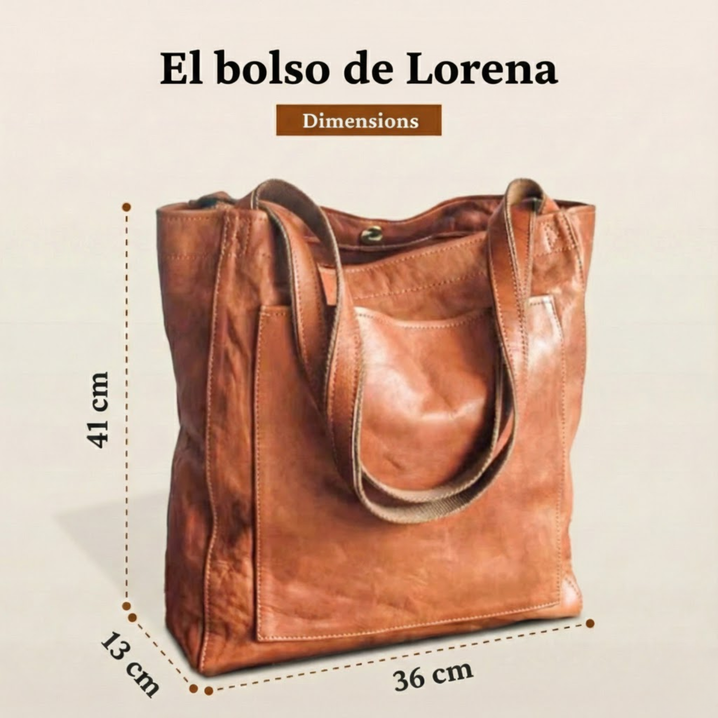Lorena™ | Moderne en elegante leren tas