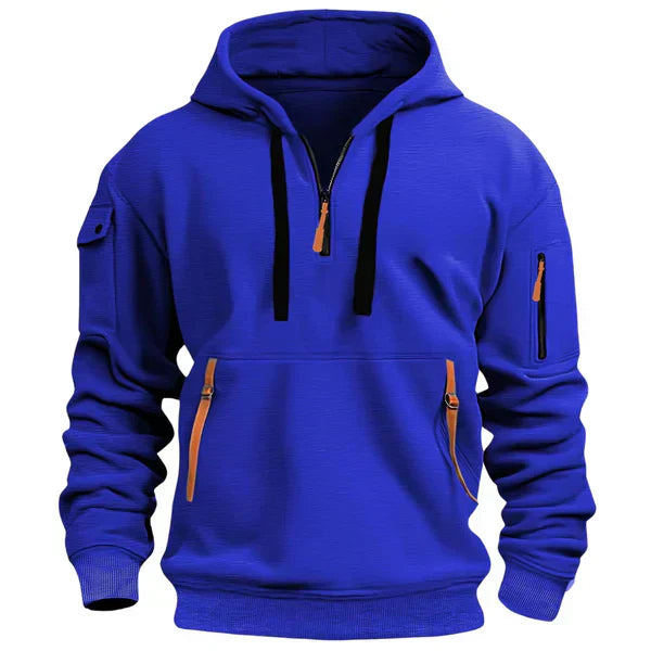 ENZO | Heren Hoodie met Warm Comfort en Stijlvol Functioneel Design.