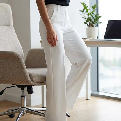 ELINORA | Chic hoge taillebroek met flatterende pasvorm voor werk en elegante momenten
