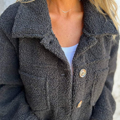 Dion™ | Elegante Korte Jas met Revers en Chic